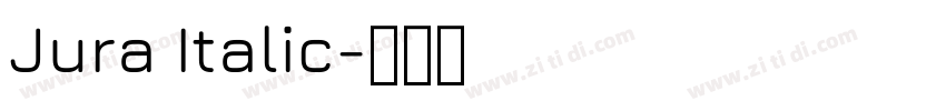 Jura Italic字体转换
